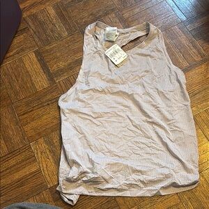 Women's Beige Sleeveless Top